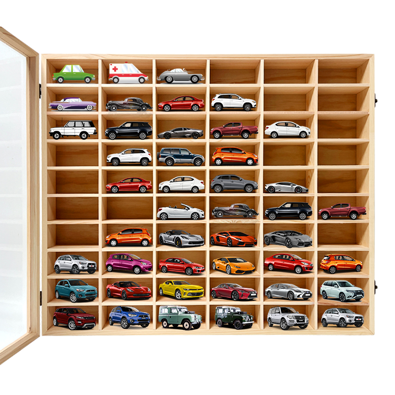 Персонализированный шкаф из сосновой древесины hotwheels Коллекция игрушек витрина игрушечный автомобиль 1/18 витрина акриловая верхняя фигурка 1/64 витрина