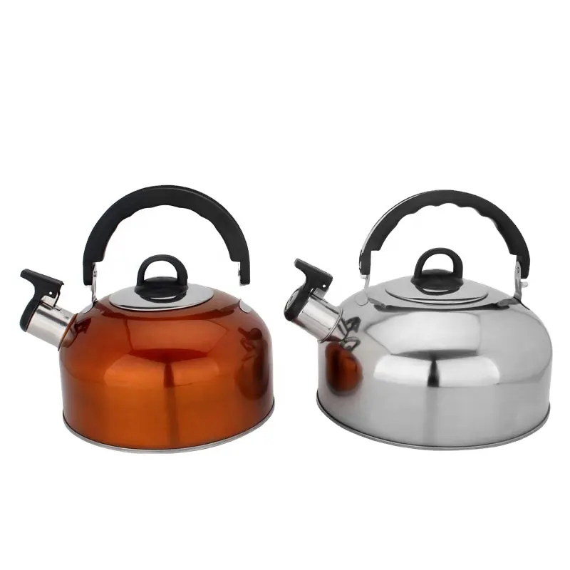 Whistling Teapot Stainless Tea Kettles Stove Top Tea Maker 3L/4L/5L Outdoor Water & Camping Teapot Stainless Steel