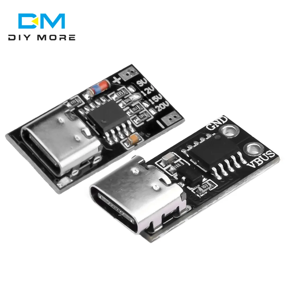 USB-C PD Trigger Board Module PD/QC Decoy Board Fast Charge USB Type-c to 12v High Speed Charger Power Delivery Boost Module