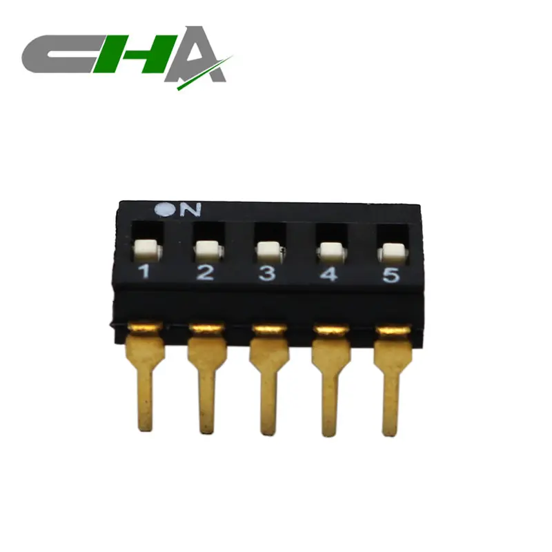 CHA CDH series DIP switch 2.54mm pitch dip switch CDH-05-V-B