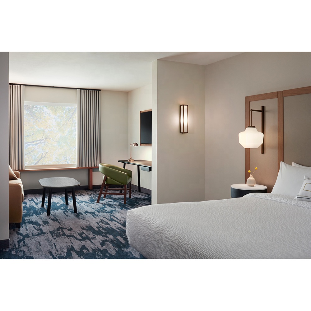 Fairfield By Marriott 3 Star Custom Designed Hotel Furniture Comfortable Hotel Guest Room Furniture Sets