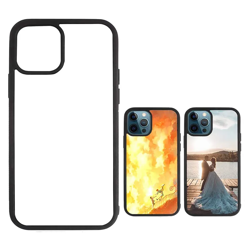 DIY Printable Anti-slip Soft Rubber Shockproof TPU Sublimation Phone Cases Blanks compatible with iPhone