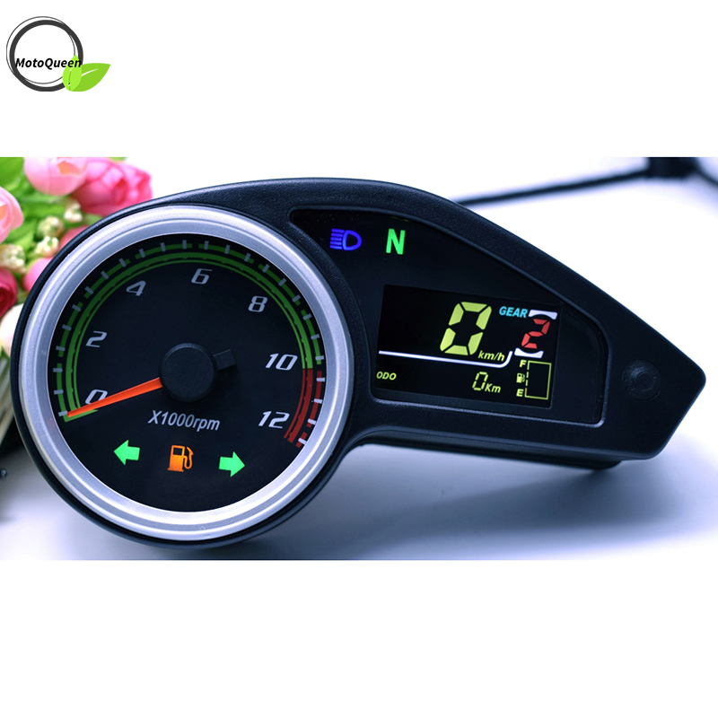 Motorcycle Odometer RPM MeasuringTachometer Gauges LCD Digital Instrument For Brazil Chile CG Off-Road GY200 Enduro 250
