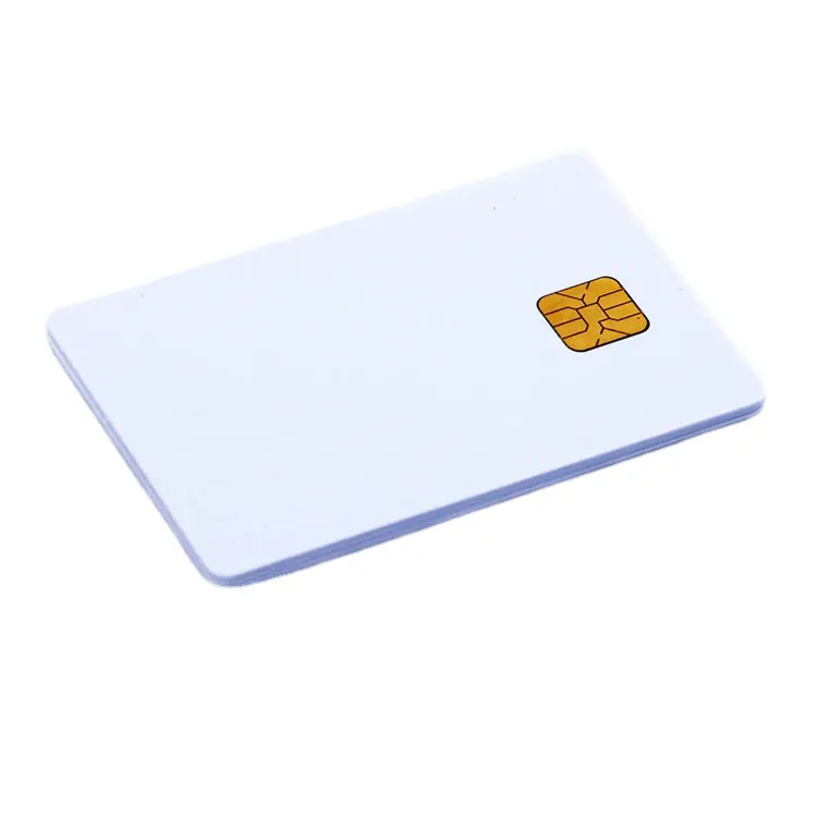 Contact Chip SLE4442 Smart PVC IC Blank White Card