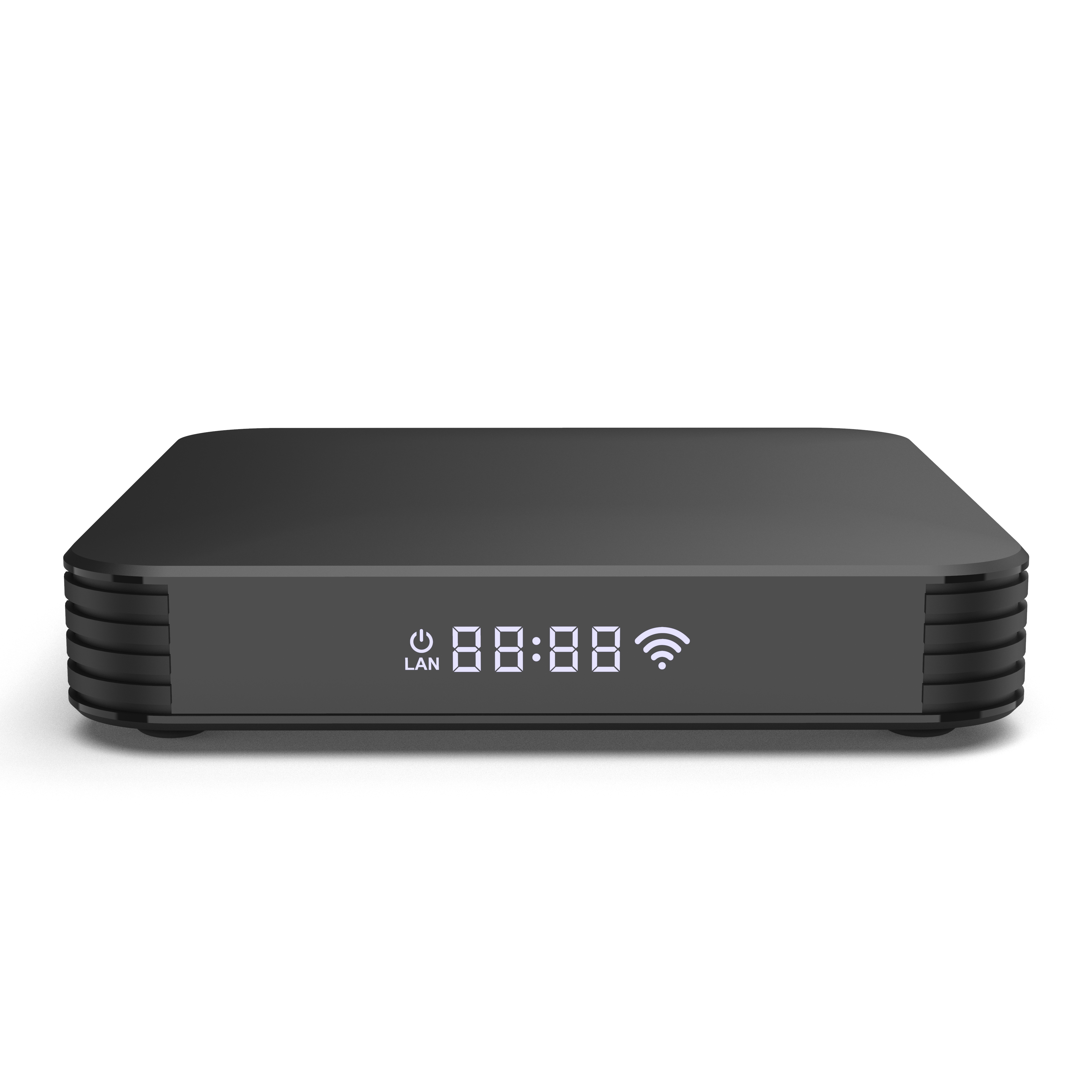New launched delicate private tooling 8K android tv box OTA update smart tv box android 10 OS with led digital tube 4K 60hz