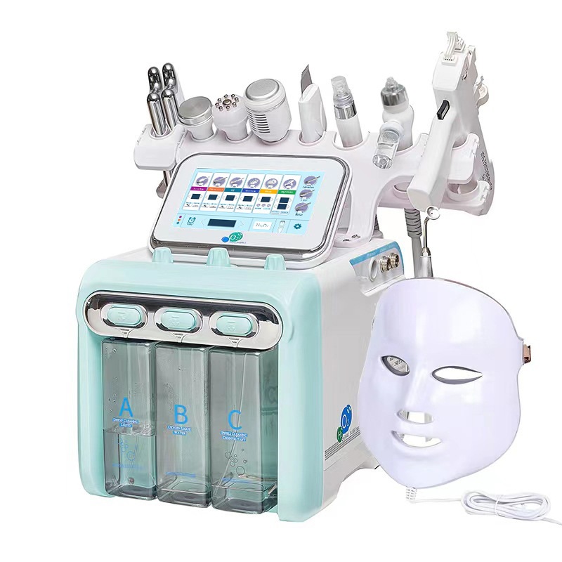 7 в 1 многофункциональная H2o2 Hydrafacials косметическая машина, высокочастотная микродермабразия для омоложения кожи