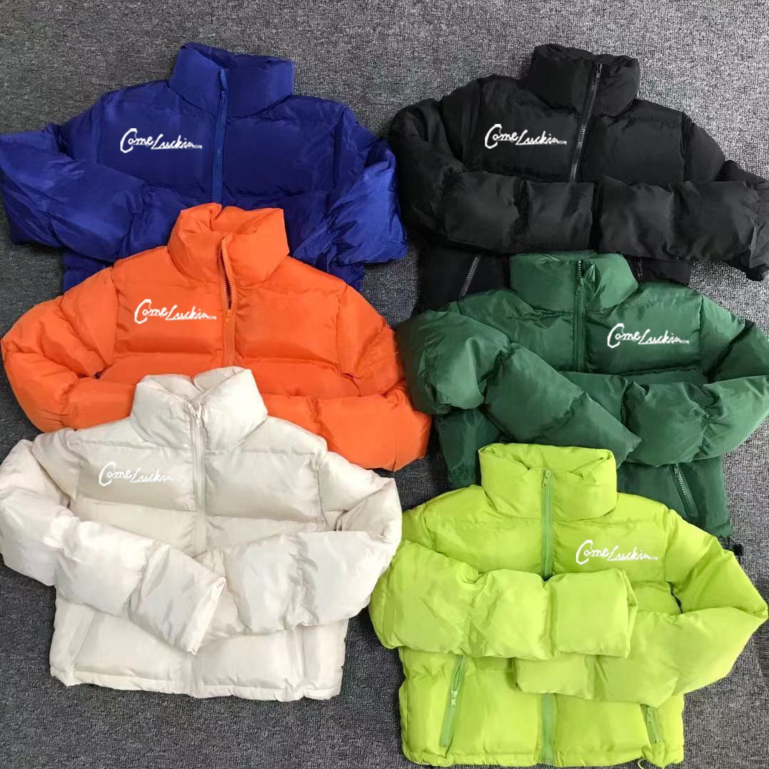 2021 Women Puffer Bubble Crop Coats Puff Ladies Blank Jackets Coats Women Down Coats Women Winter Fashion Girls' Jackets