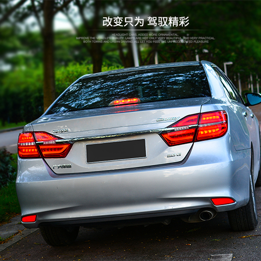 Полный светодиодный задний фонарь 2015-2017 года для TOYOTA Camry, светодиодный динамический поворотный сигнал, задний фонарь