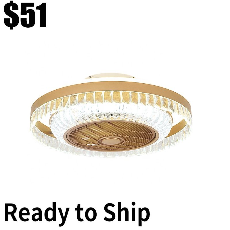 bladeless ceiling fan with light for bedroom dimming with remote control