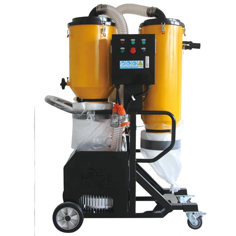 Industrial high suction power vacuum cleaner for concrete grinder V7