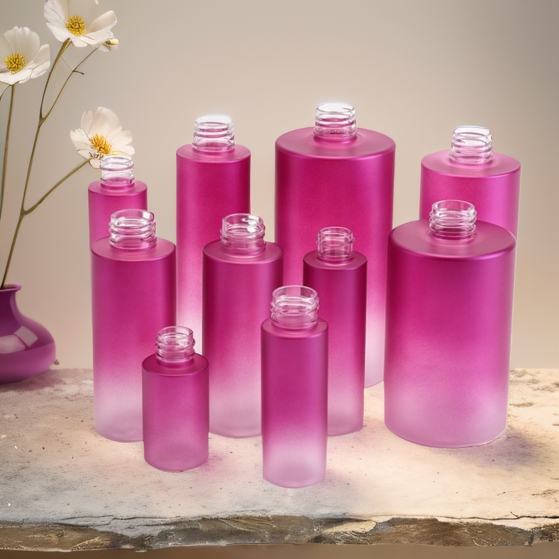 Luxury Flat Shoulder Shampoo Conditioner Shower Gel Plastic Packaging PET Spray Bottle Body Lotion Pump Bottle