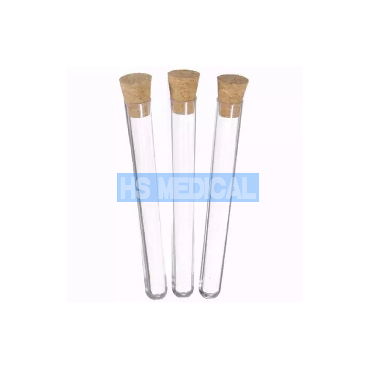 laboratory antigen test tube stopper round flat bottom clear plastic test tube plastic clear tubes with screw capp and test plug