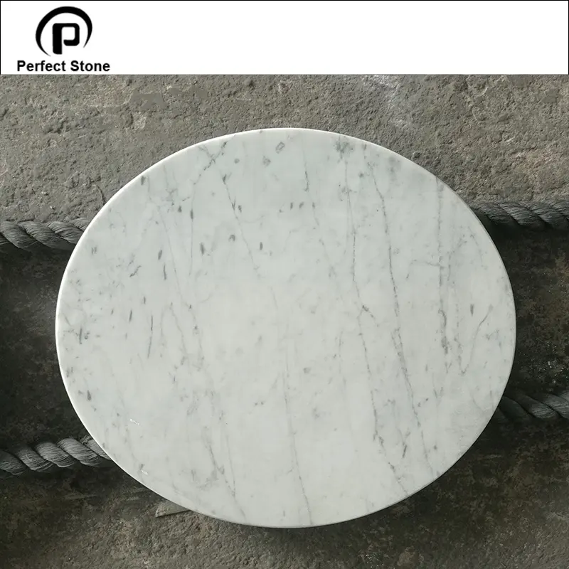 Italy carrara marble round table