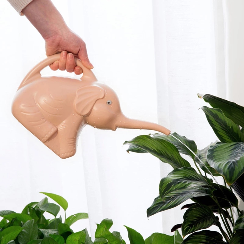 Elephant Watering Plant Pot Long Mouth Novelty Garden Water Kettle Sprinkler Tool Plastic PE Plant Sprinkling Can