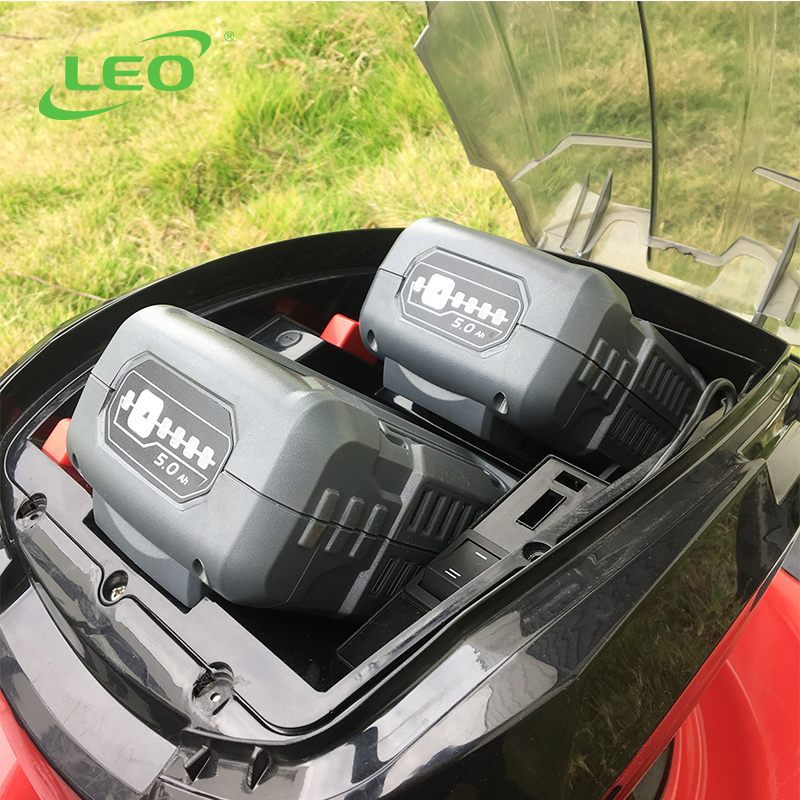 LEO LM40ZLi-L мощный 2*36 В литиевый аккумулятор газонокосилка с двигателем постоянного тока для газонокосилки Китай газонокосилки для продажи Сделано в Китае