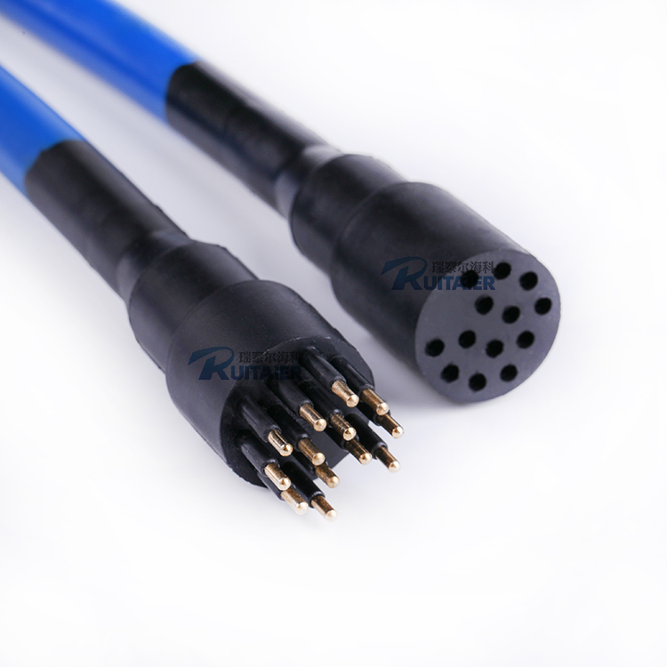 Витой пары подводный разъемы данных Встроенный кабель Ethernet круговой 13 ядер контакты PUR DIL13M DIL13F