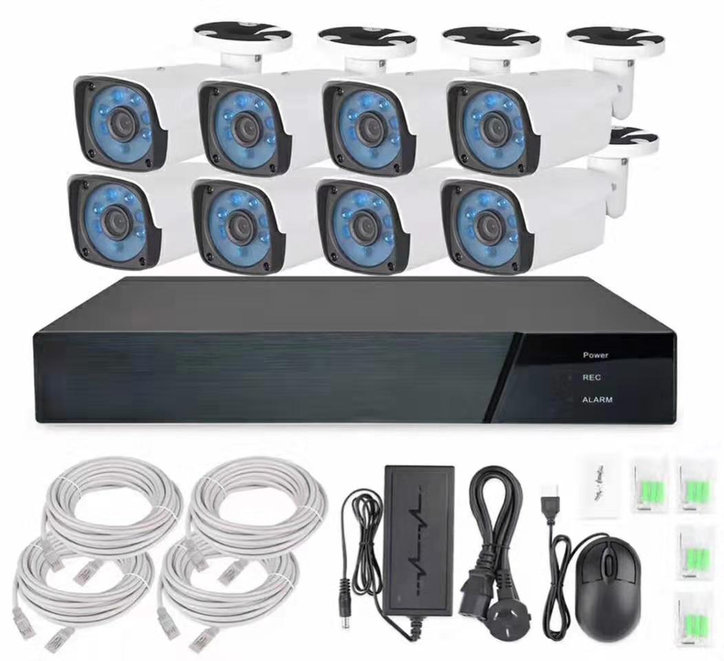 Заводская цена 3MP 5MP 8MP полноцветная камера POE NVR Kit Система видеонаблюдения датчик движения 8ch POE Nvr Камера Безопасности оптовая цена