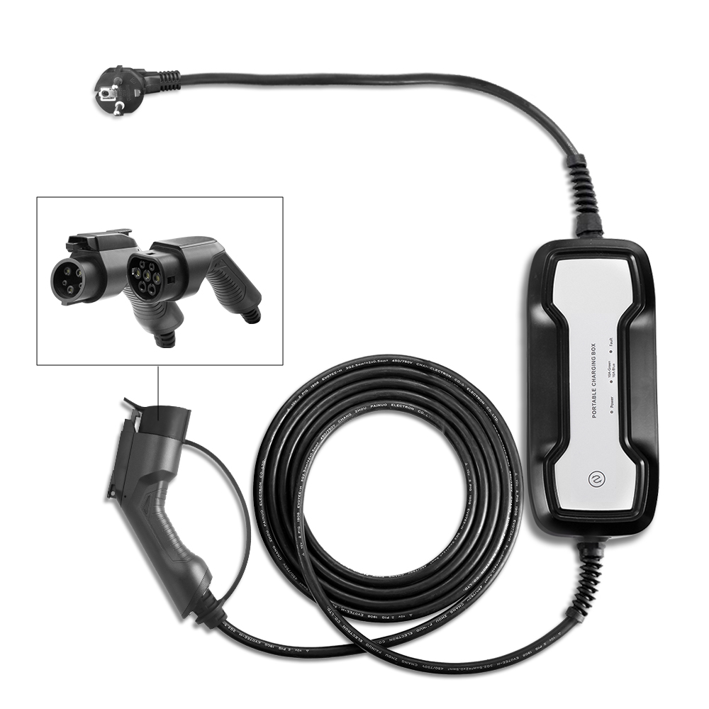 Зарядный кабель типа 1 для CEE Plug Mode 2 EV с черным шнуром 5 м