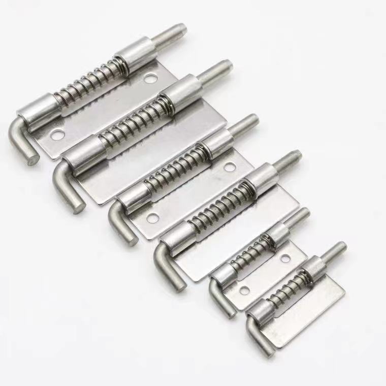 Welding bolt hinge 304 stainless steel spring bolt electric cabinet equipment industrial cabinet flat hinge bolt