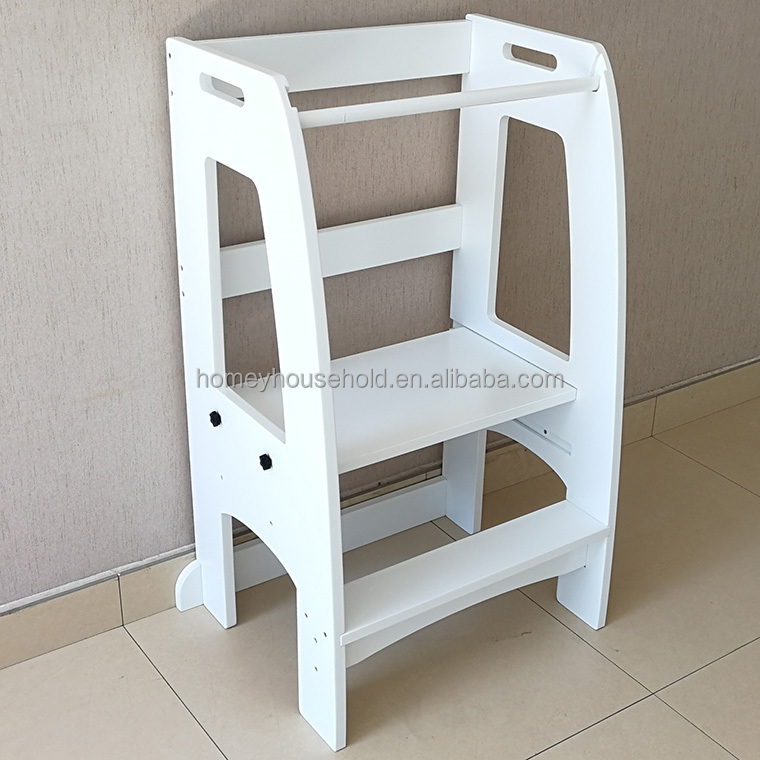 Sustainable Children Learning Tower | Universal Learning Tower Children | Kitchen Toddler High Stand Helper Stool