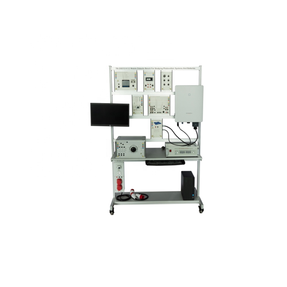Mobile Didactic Bench For Studying Photovoltaic Systems And Batteries Educational Equipment Renewable Training Equipment