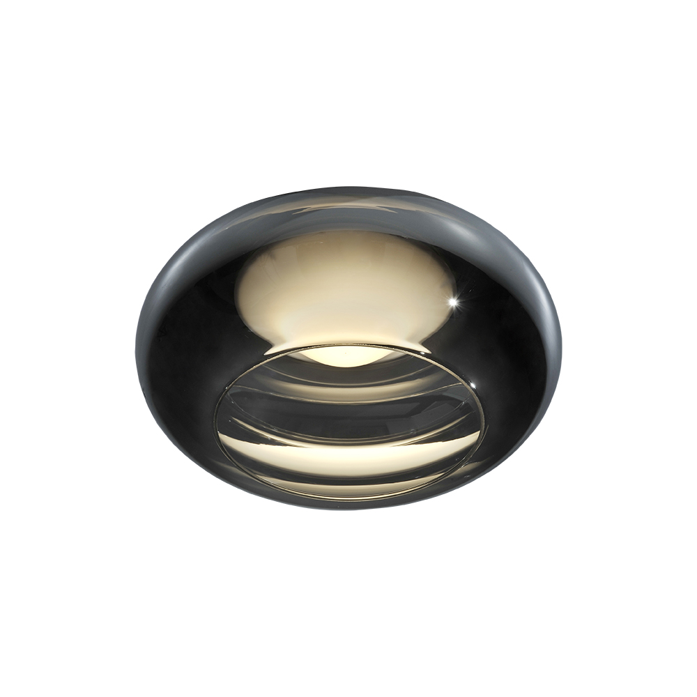 Modern decorative fixtures large round indoor ceiling lamp glass high voltage led ceiling light for living room bedroom
