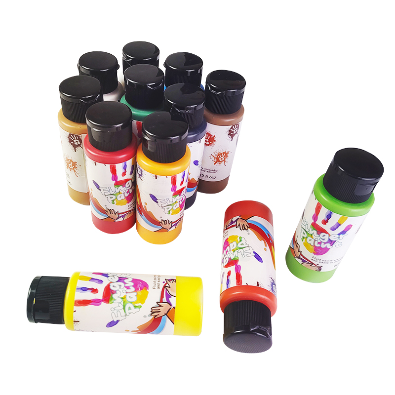 KHY Mess Free Kid Non Toxic And Washable For Babies Mix Your Own Fun Paint Draw Set Child Finger Painting Kit