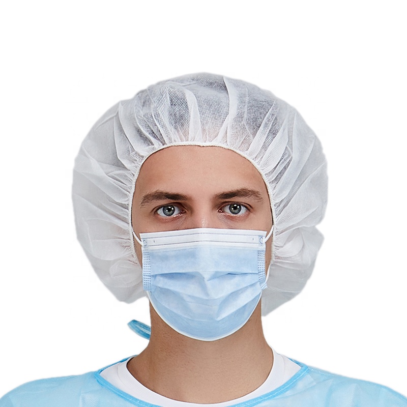 2021 High Quality Disposable Bouffant Cap 21'' 10gsm