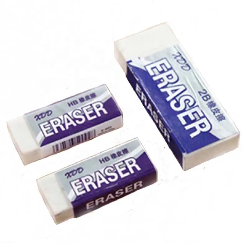Customizable Bulk Office TPR Pencil Erasers with Soft Rubber Design
