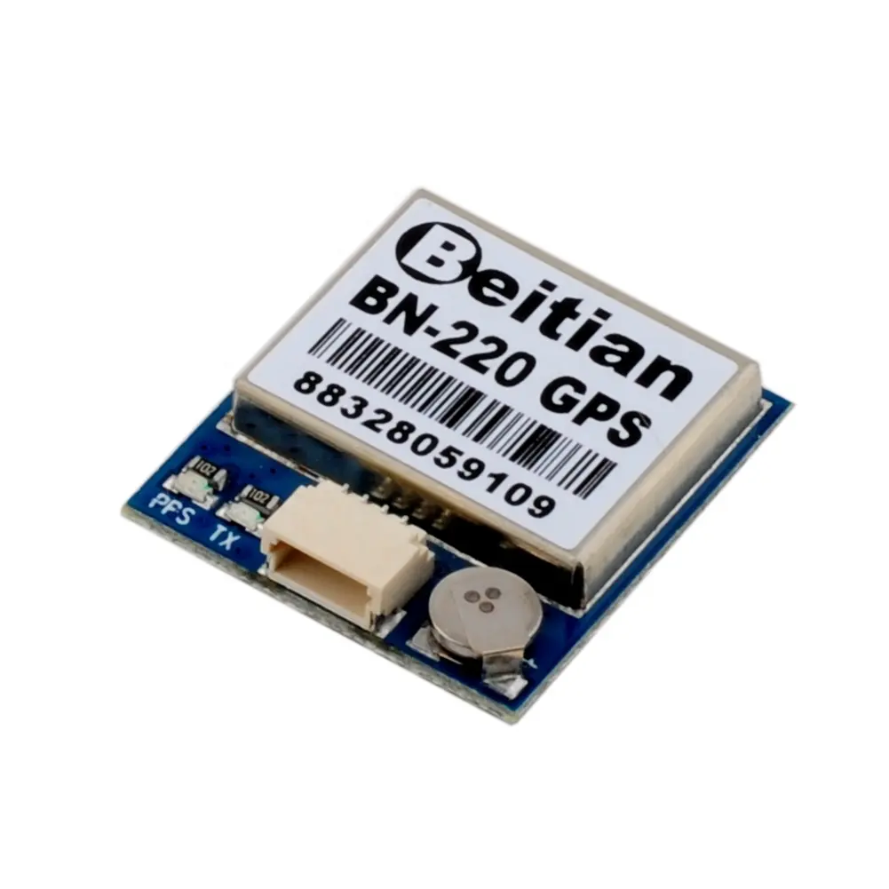 DIYmalls Beitian BN-220 GPS Module TTL Dual GPS Glonass w/Flash + Passive Antenna for Arduino Flight Control