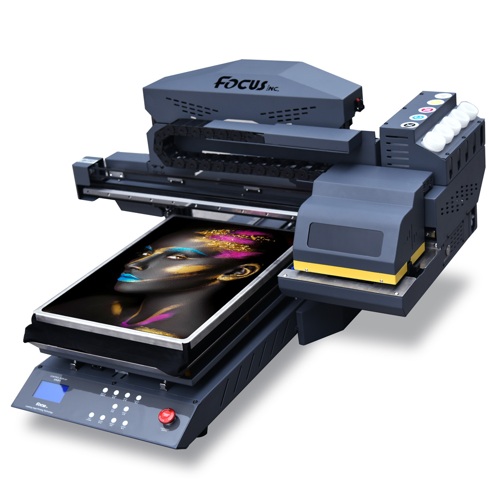 Tshirt clothes textiles printing machine 6090 digital inkjet multifunction 4060 A3 size DTG direct to garment printers