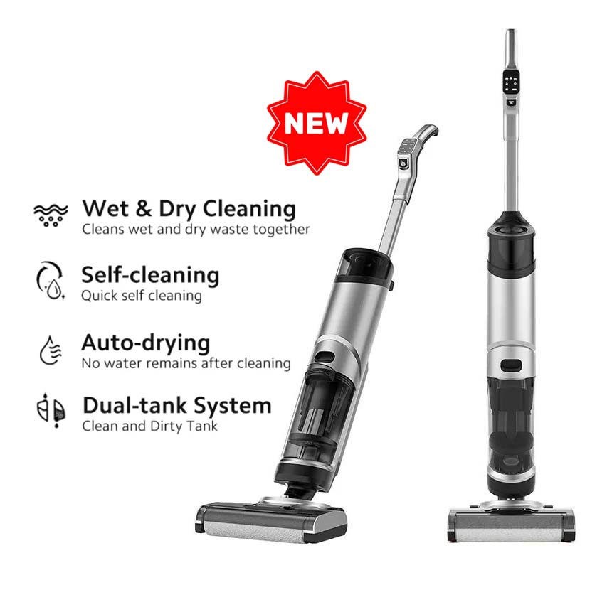 Custom Floor Care Lightweight Cordless Washing Wet Dry Vacuum Cleaners