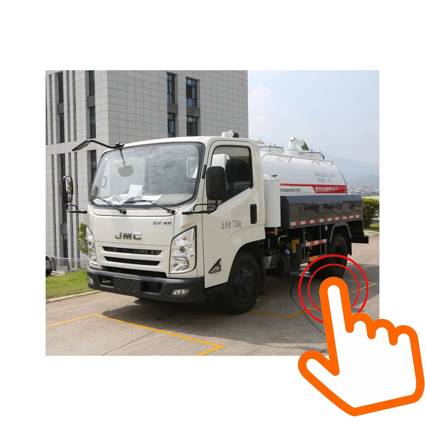 FULONGMA 7t sewer cleaning vacuum truck manufacturer for Philippines