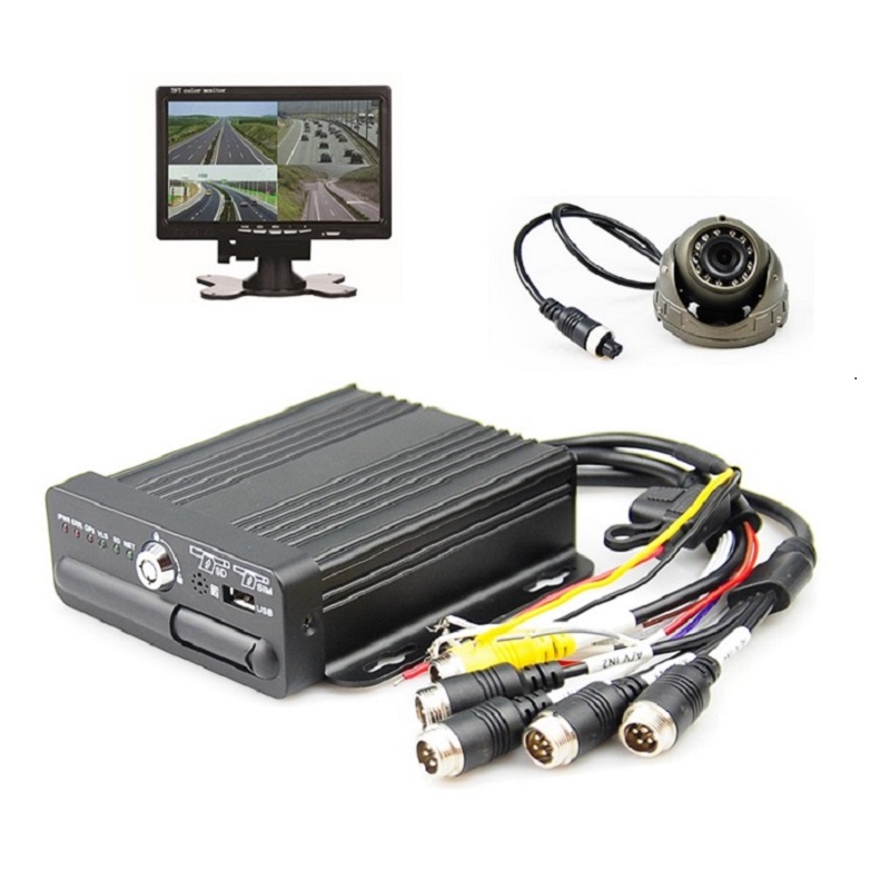 Путешествия туристический автобус автопарка мобильного видеонаблюдения Dvr на основе 3G, Wi-Fi, GPS, Bluetooth, модуль с 4 канала камеры