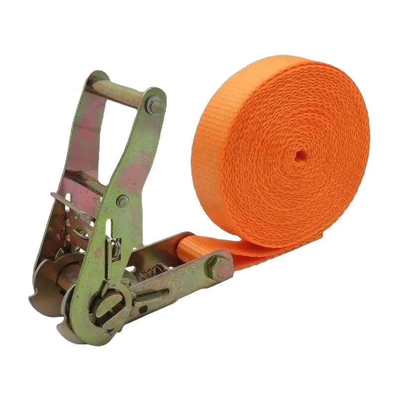 100% PE Material 2" Rachet Straps Lashing Belt 50Mm Tie Down Ratchet