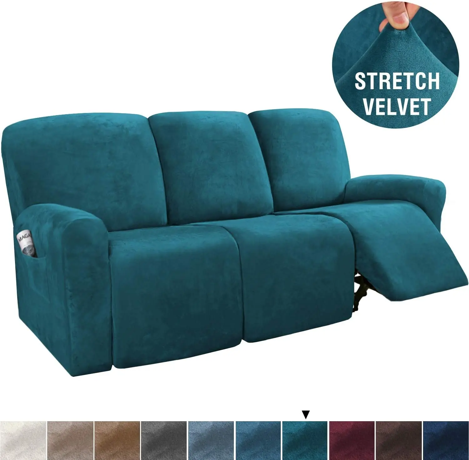 Amazon New Hot Sale Cover-para-sofa-reclinable Recliner Sofa Chair Cover Stretch Velvet Couch Sofa Slipcover