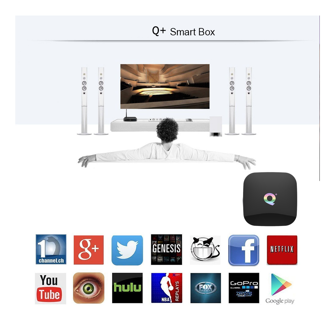 Joinwe Factory Direct Q+ Q Plus Set Top Box 2GB 16GB Allwinner H616 android 9.0 Quad Core 4k Tv Box Qplus