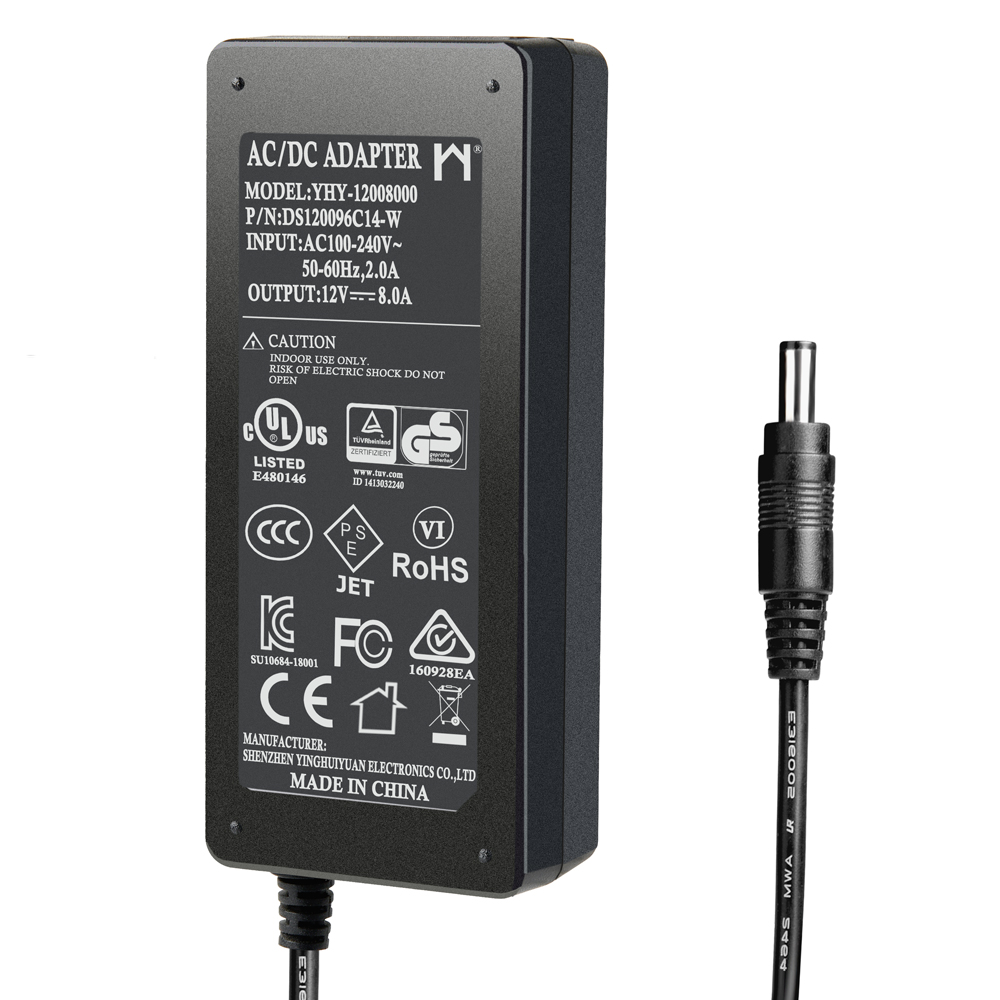 96w светодиодные 12vdc 8amp 12 вольт Доу 6 переключатель блока питания 100v-240v Выход 100 Вт Ac/Dc 12 В 8a адаптер питания трансформатор