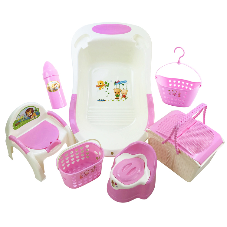 Children Newborn Portable Plastic Baby Bathtub Set For Kid