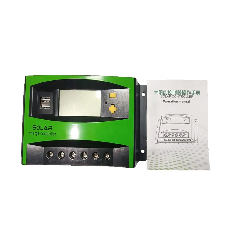 High Quality Portable Solar Panel Intelligent Control Green 12V 24V 40A PWM Solar Charger Controller with LCD