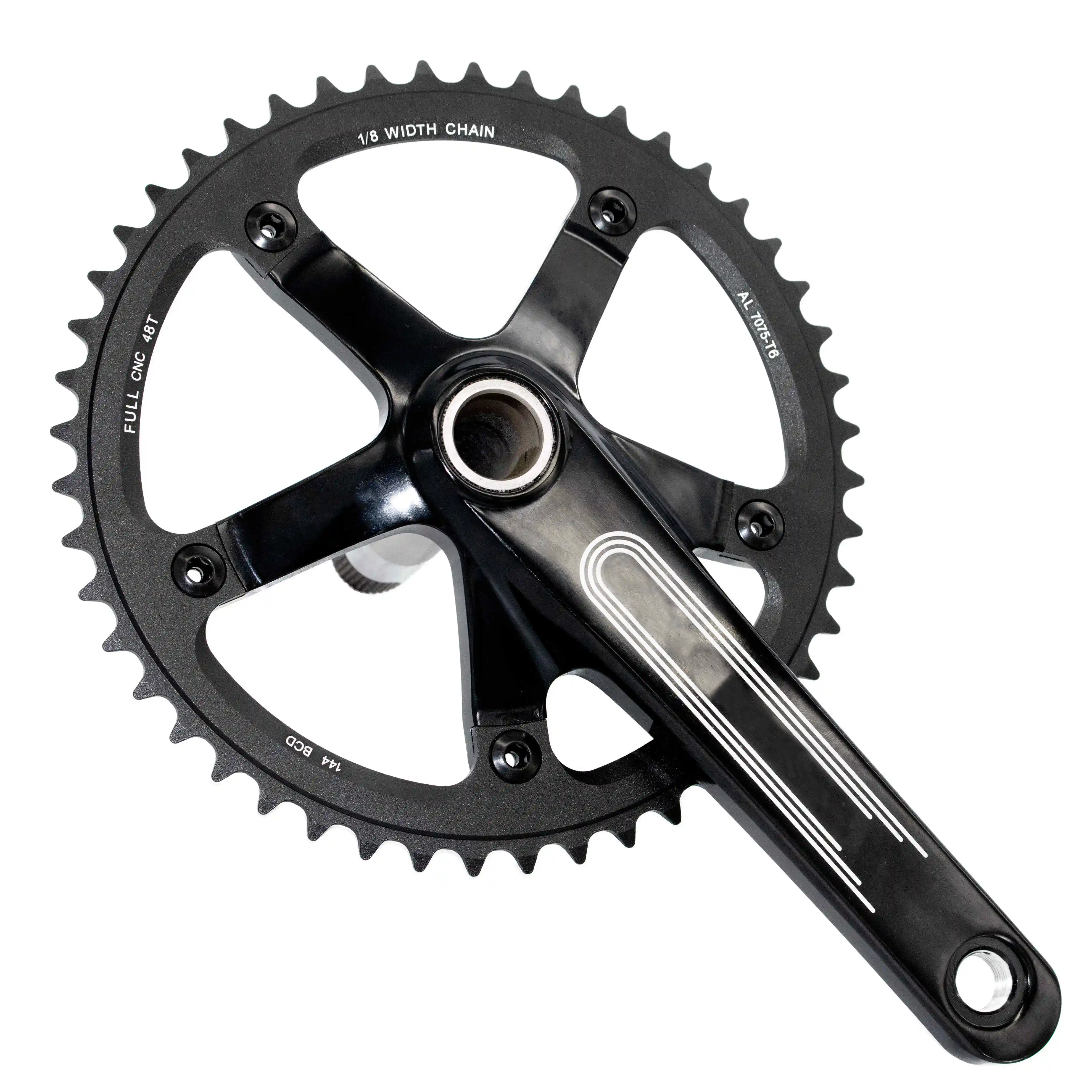 Factory Vintage Folding Bike Components Integrated Crank 48T Track Cycle CNC OEM Fixed Gear Bicycle Parts Fixie Bicycle Crankset