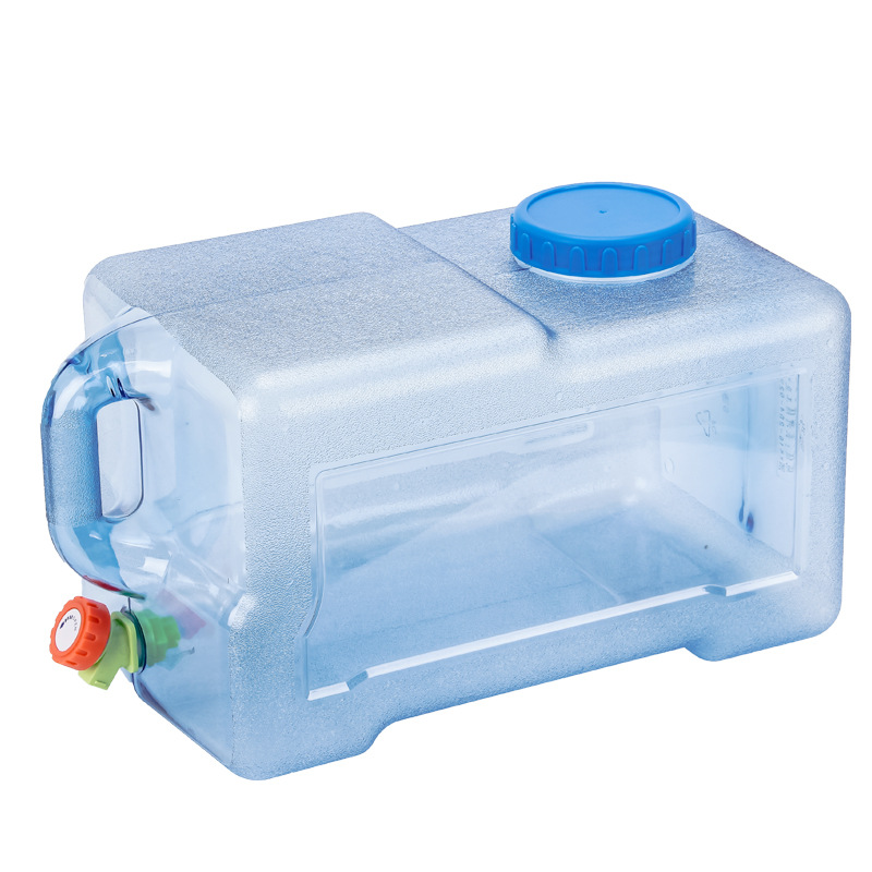 Food grade material Portable PC Square Storage Water Bottles camping outdoor car water bucket