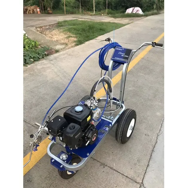 Hand push cold paint spray road marking machine Airless self propelled