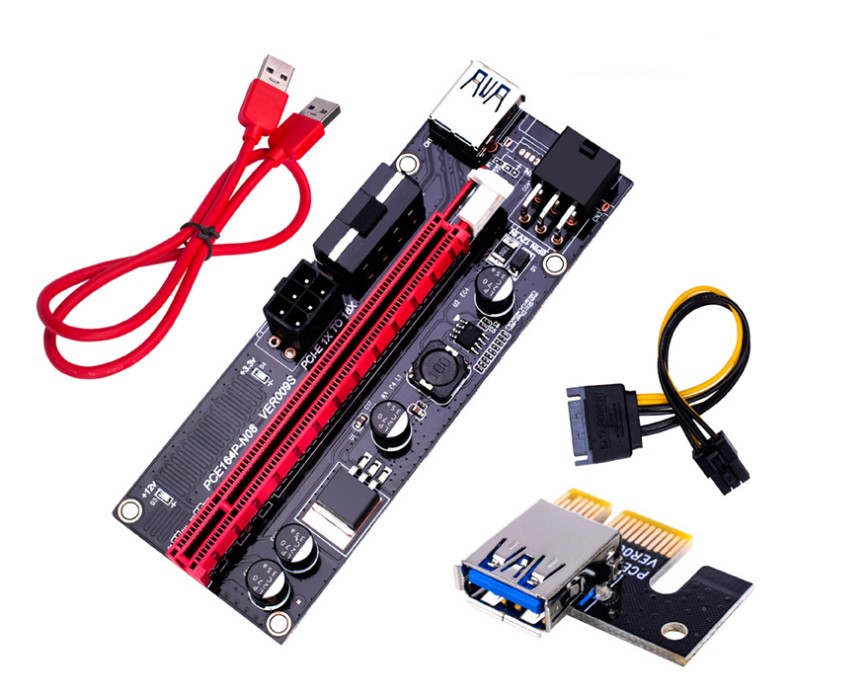 Plus 2021 Новый pcie pci express x1 до x16 Графический переходник ver 009s 8 конденсаторы