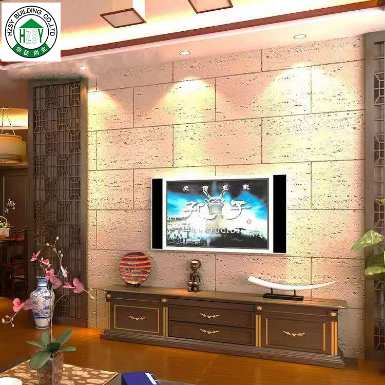HZSY soft exterior and interior wall bendable travertine natural stone