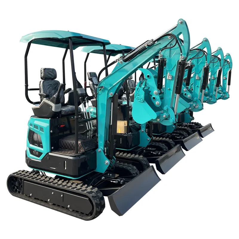 New Excavator Price 0.8 ton 1 ton 2 ton 3 Ton mini Excavator Digging Hydraulic Small Micro Digger Machine Prices for Sale