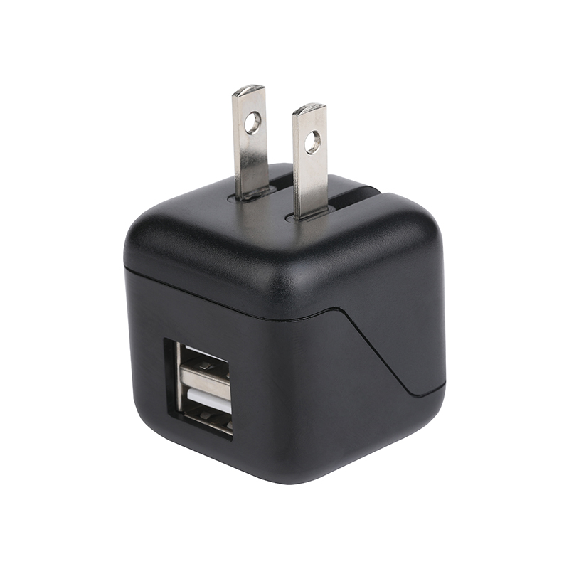 Портативное Сетевое зарядное устройство USB, 5 В, 2,4 А, белый/черный