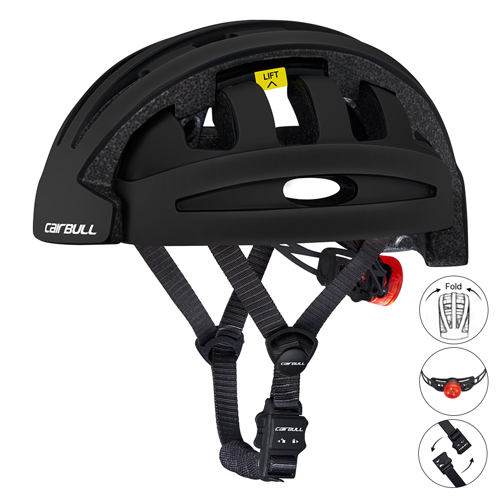 CAIRBULL FIND urban bike folding helmet for adult biker with light black organge blue color