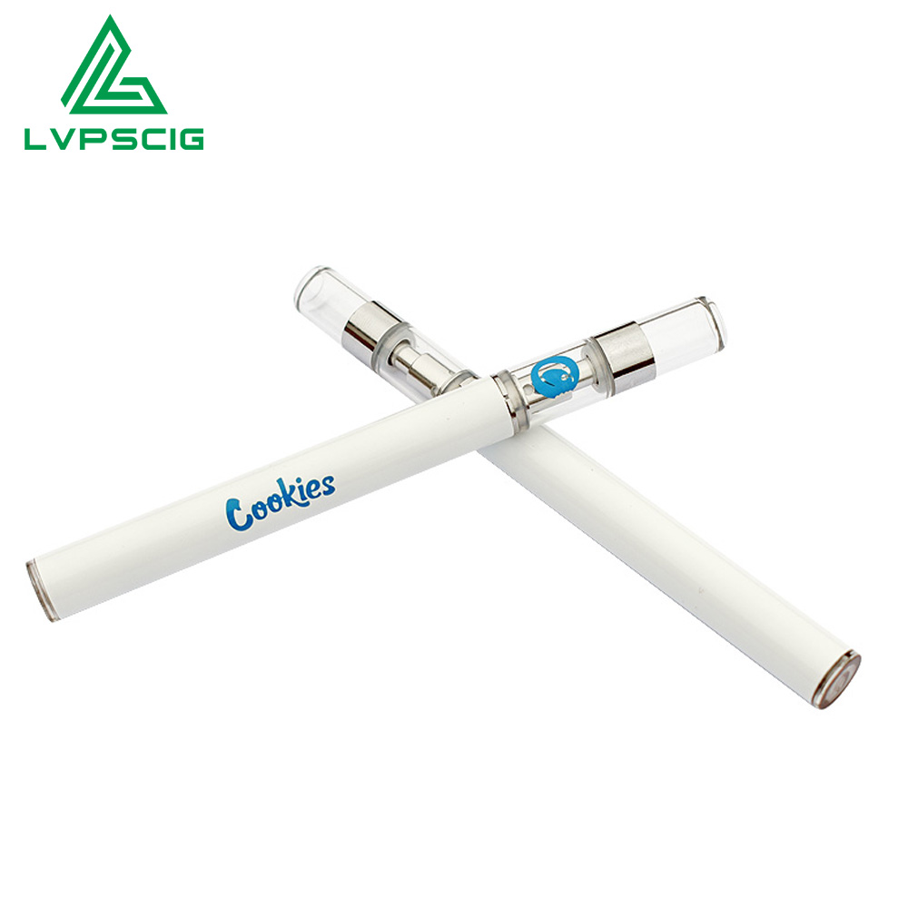 Пользовательский логотип перезаряжаемый картридж для печенья Vap Pen 0,5 мл 1,0 мл 510 коннектор испаритель для CBD масла