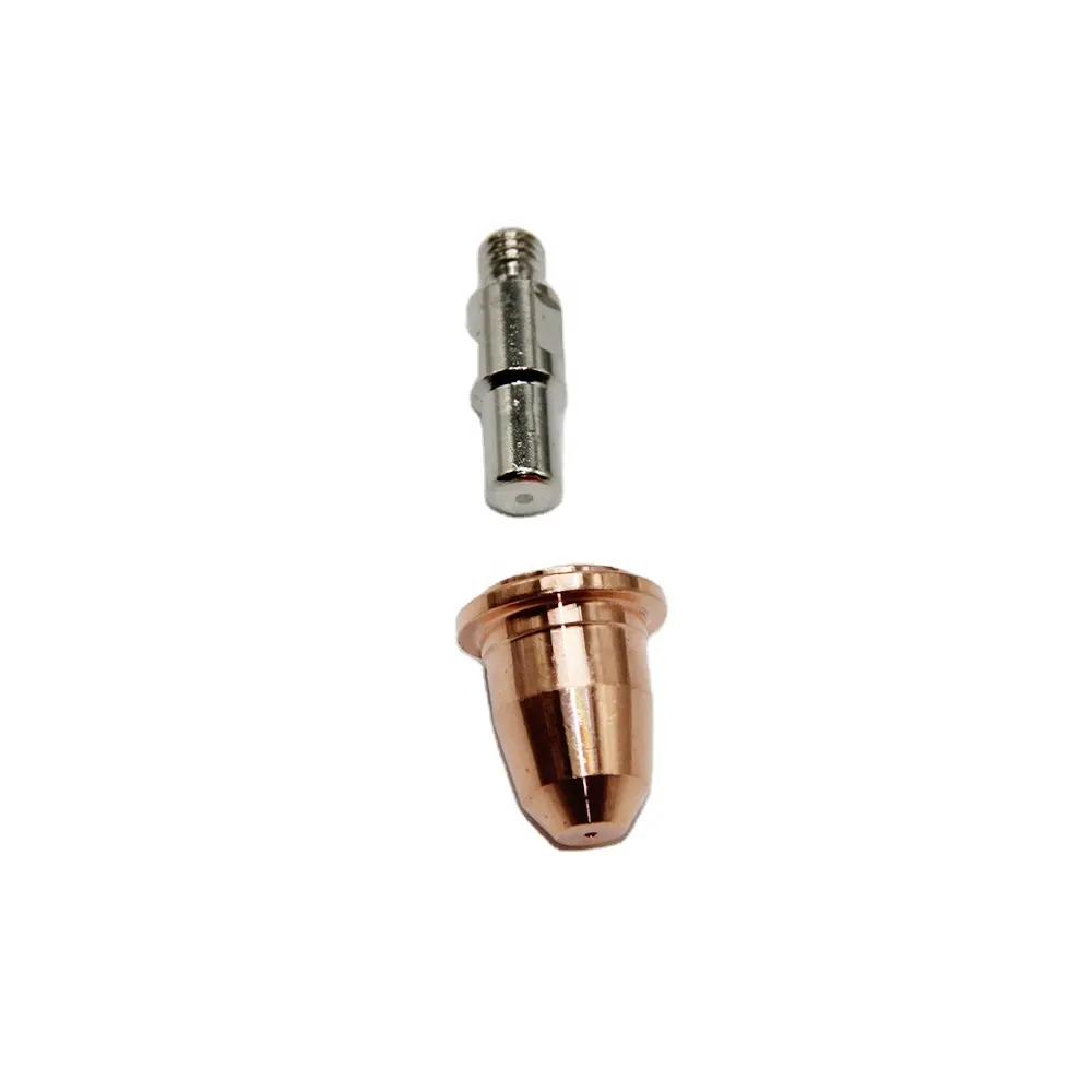 Plasma Electrode And Nozzle HUARUI Plasma Consumables Copper Plasma Cutting Standard And Extended PR0106 Electrode Nozzle Plasma Cutting Spare Parts For S45